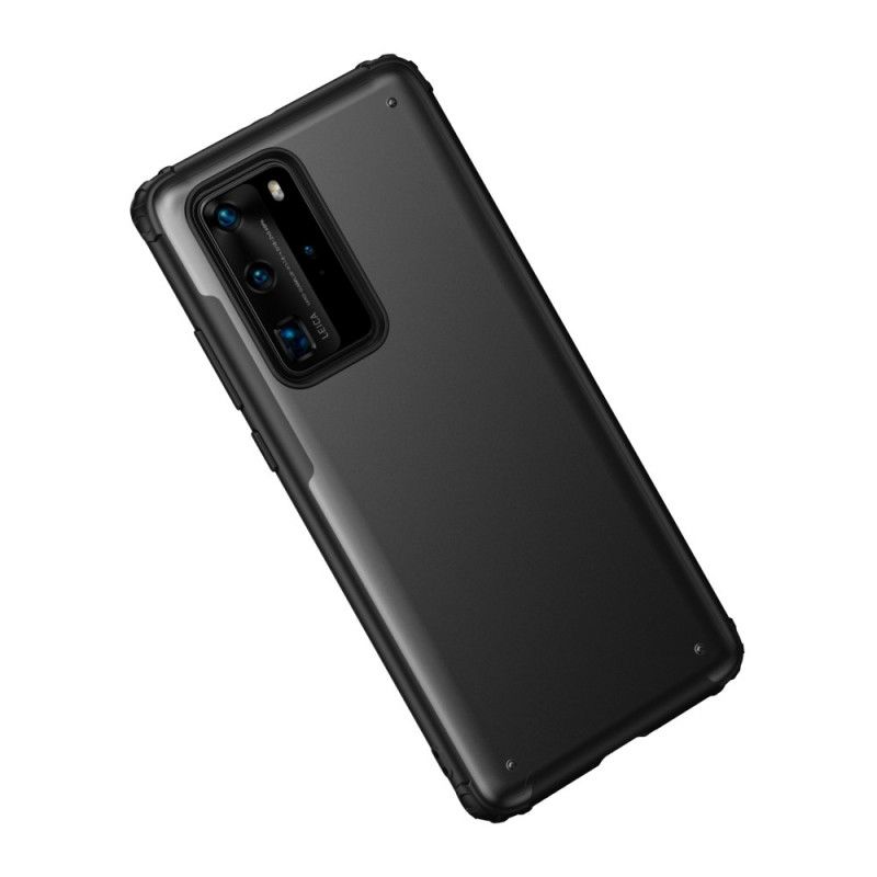 Deksel Huawei P40 Pro Svart Frostet Hybrid Anti-fall