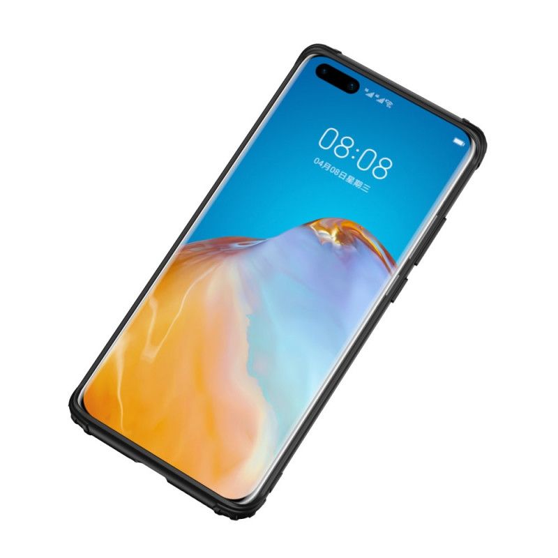 Deksel Huawei P40 Pro Svart Frostet Hybrid Anti-fall