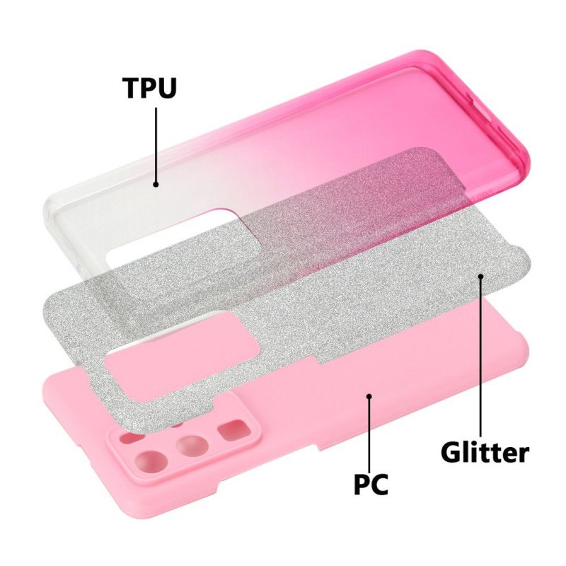 Deksel Huawei P40 Pro Svart Glittergradient Anti-fall