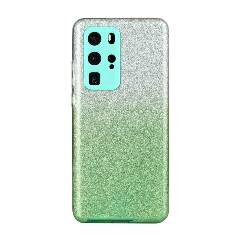 Deksel Huawei P40 Pro Svart Glittergradient Anti-fall