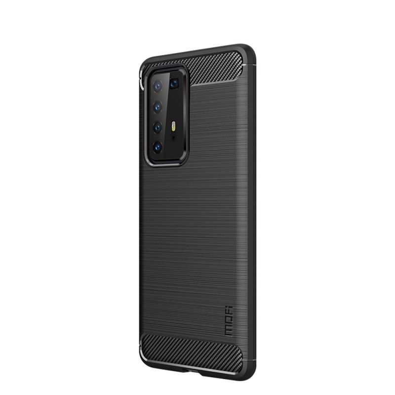 Deksel Huawei P40 Pro Svart Mofi Børstet Karbonfiber Anti-fall