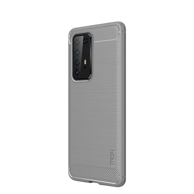 Deksel Huawei P40 Pro Svart Mofi Børstet Karbonfiber Anti-fall