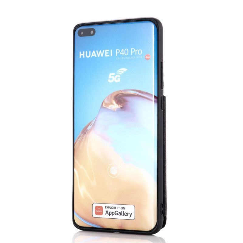 Deksel Huawei P40 Pro Svart Støttekortholder