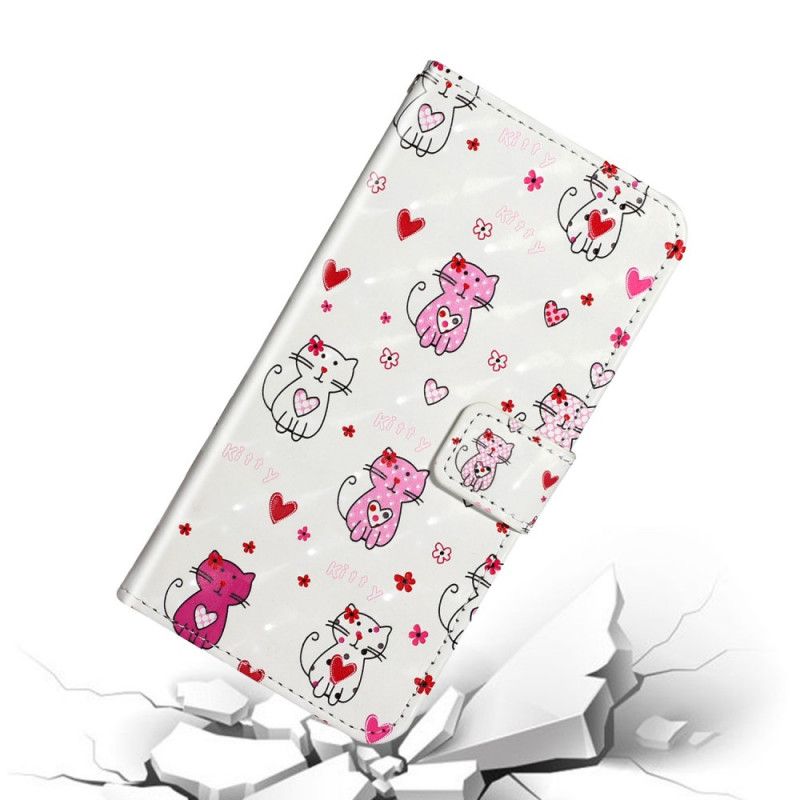 Folio Deksel for Huawei P40 Pro Lette Flekkkatter