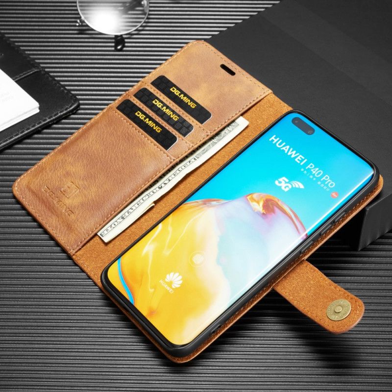 Folio Deksel for Huawei P40 Pro Svart Dg. Avtakbar Ming