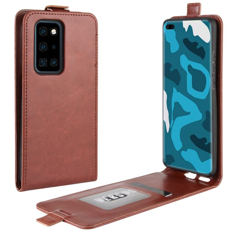 Folio Deksel for Huawei P40 Pro Svart Sammenleggbar