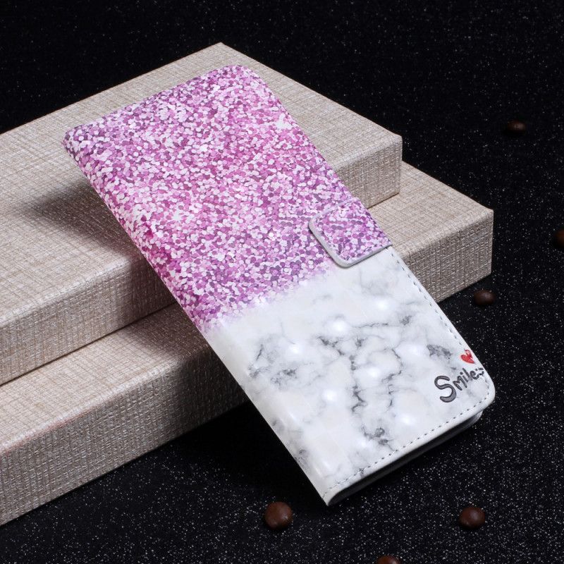 Folio Deksel Huawei P40 Pro Glittersmil