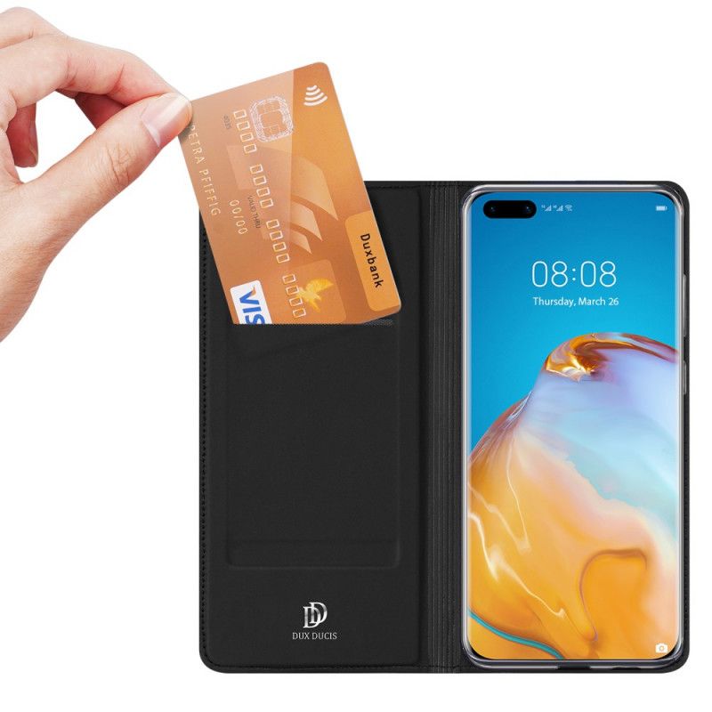 Folio Deksel Huawei P40 Pro Svart Mobildeksel Pro Dux Ducis Hud