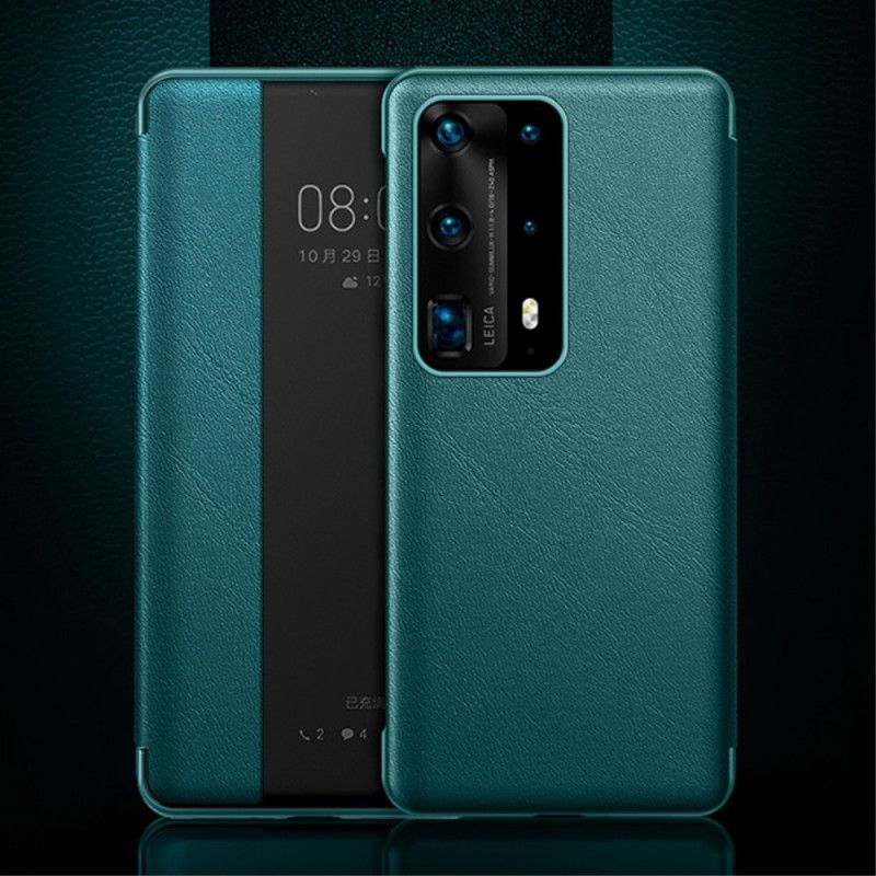 Vis Deksel Huawei P40 Pro Svart Skinneffekt