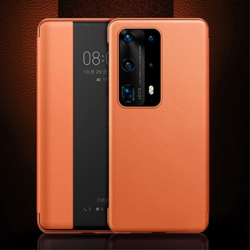 Vis Deksel Huawei P40 Pro Svart Skinneffekt