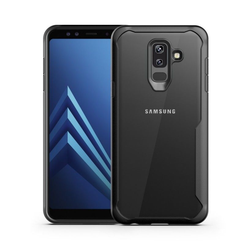 Deksel for Samsung Galaxy A6 Plus Rød Hybridfasede Kanter