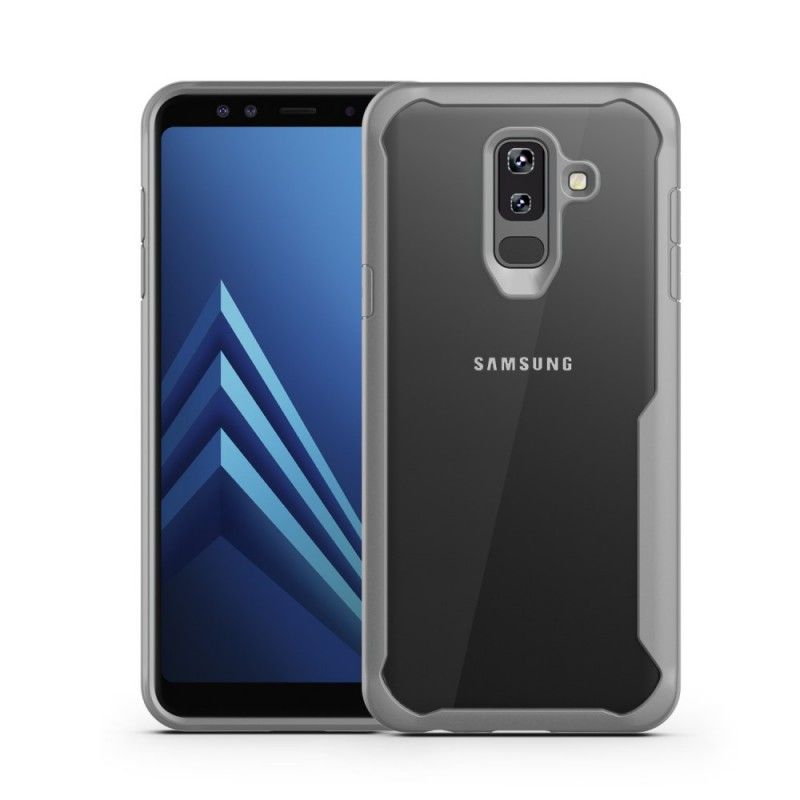 Deksel for Samsung Galaxy A6 Plus Rød Hybridfasede Kanter