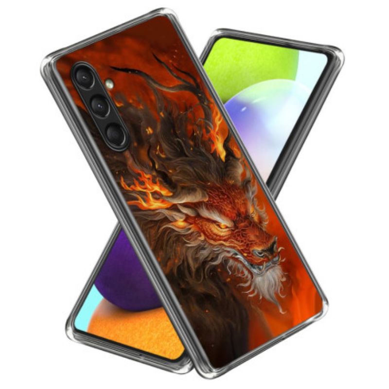 Deksel Samsung Galaxy A16 5g Fire Tiger Silikon