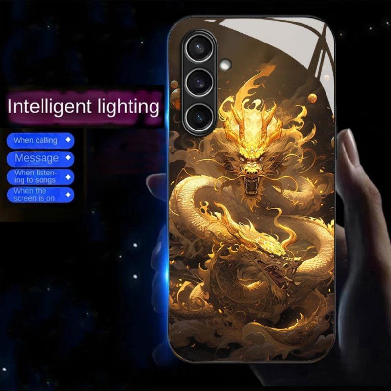 Deksel Til Samsung Galaxy A16 5g Ring Flash Series Golden Dragon