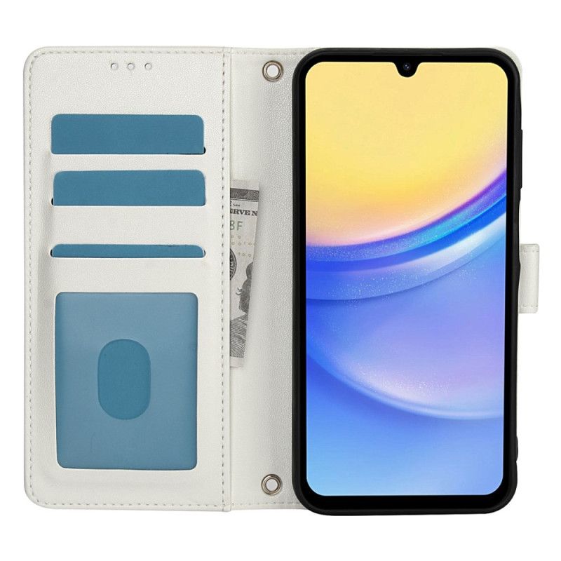 Folio Deksel Samsung Galaxy A16 5g Lommebok Med Stropp