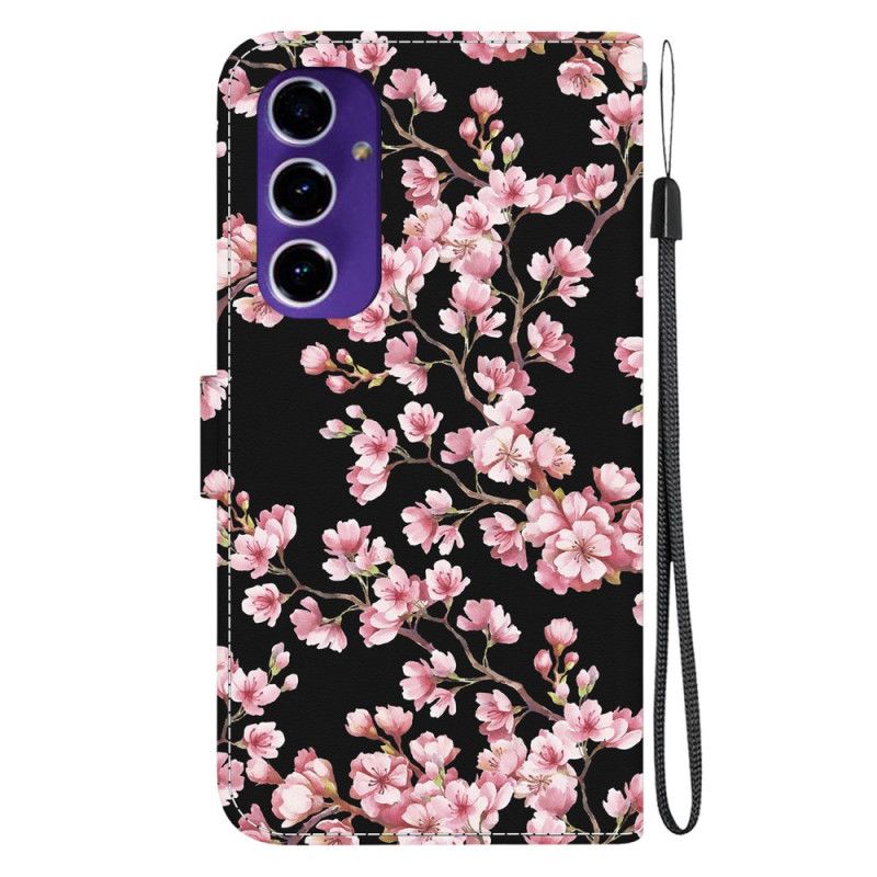 Folio Deksel Samsung Galaxy A16 5g Plommeblomster