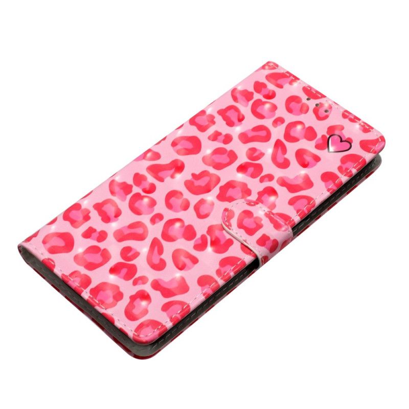 Folio Deksel Samsung Galaxy A16 5g Rosa Leopard Beskyttelse Deksel