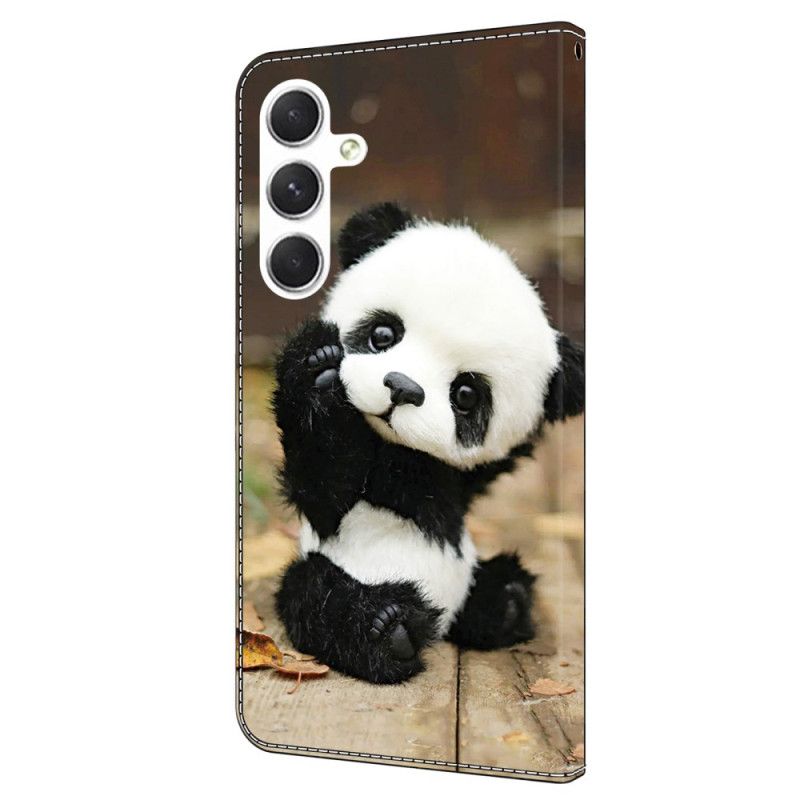 Lærdeksel Folio Deksel Samsung Galaxy A16 5g Panda