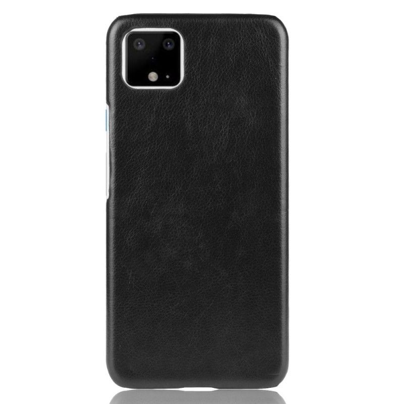 Deksel Google Pixel 4 Svart Litchi-Skinneffekt