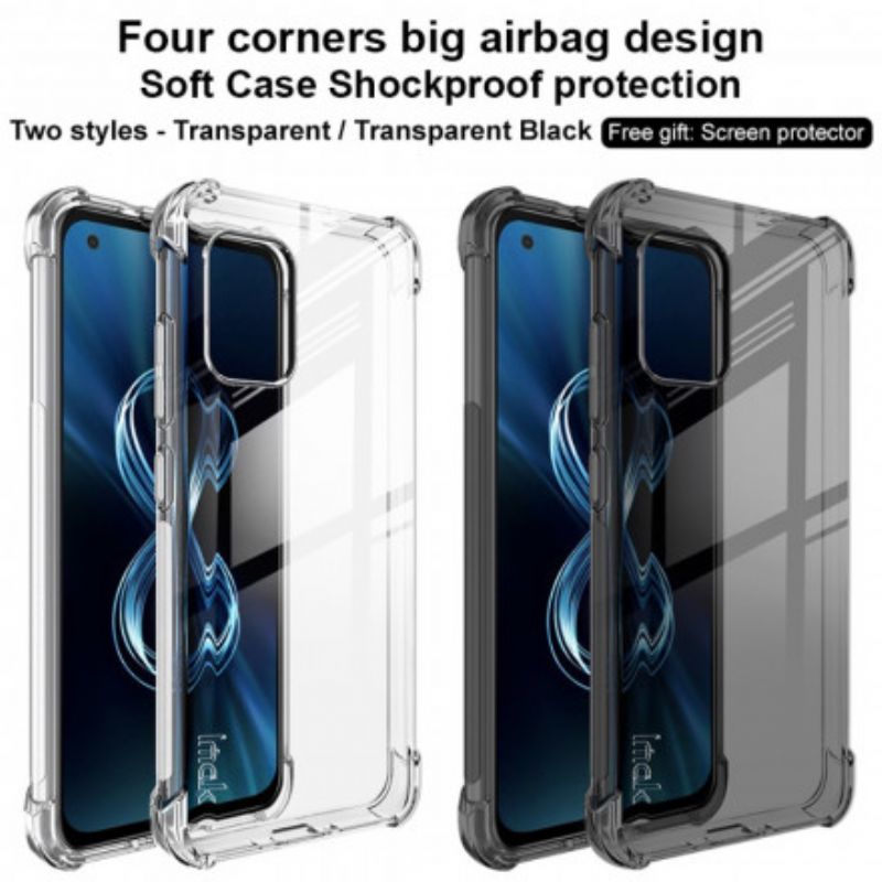 Deksel Asus Zenfone 8 Mobildeksel Transparent Silky Imak