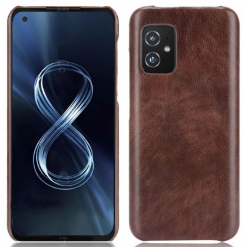 Deksel Til Asus Zenfone 8 Litchi-skinneffekt