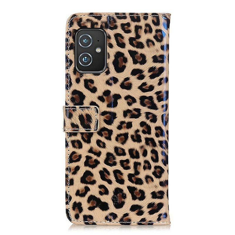 Folio Deksel Asus Zenfone 8 Enkel Leopard Beskyttelse Deksel