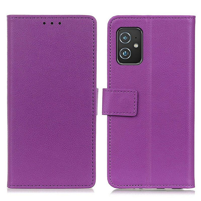 Folio Deksel Asus Zenfone 8 Enkel Skinneffekt