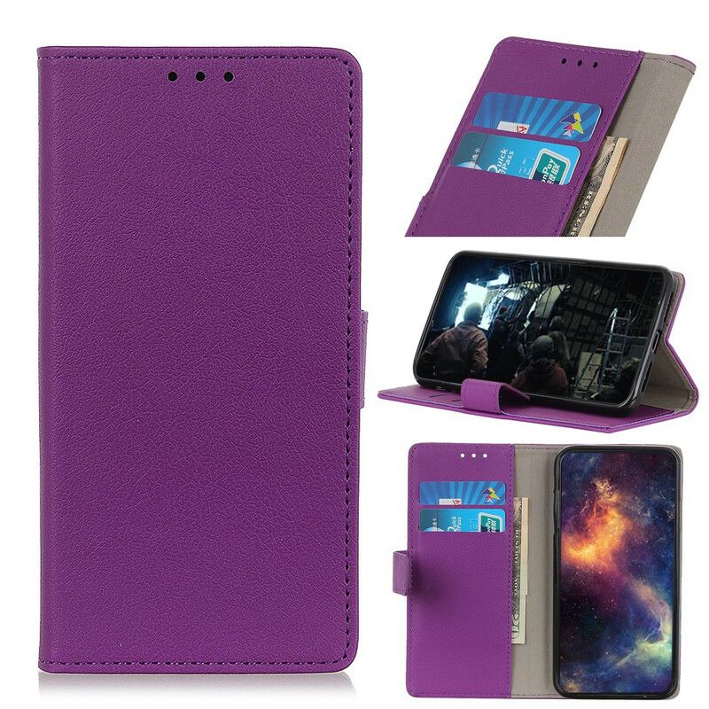 Folio Deksel Asus Zenfone 8 Enkel Skinneffekt