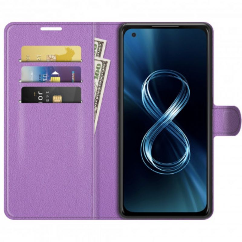 Folio Deksel Asus Zenfone 8 Klassisk Kunstskinn