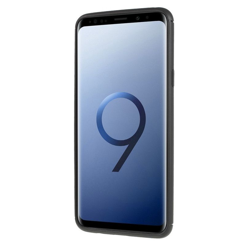 Deksel for Samsung Galaxy S9 Plus Svart Magnetisk Støttering