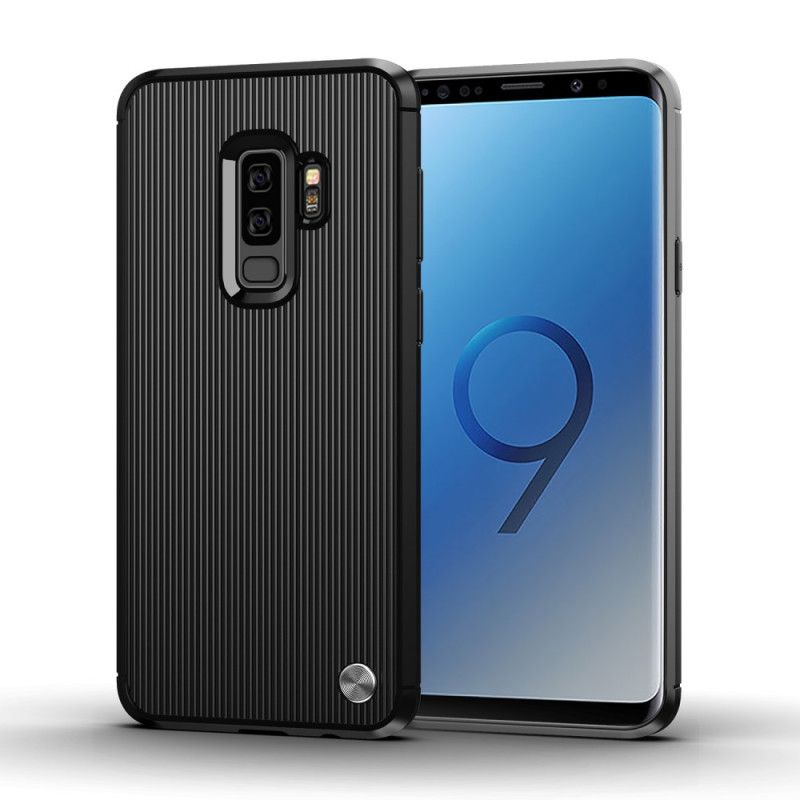 Deksel Samsung Galaxy S9 Plus Svart Fin Tekstur