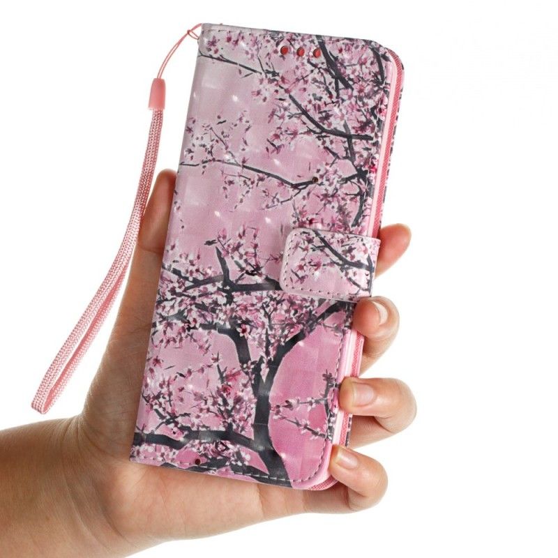 Folio Deksel for Samsung Galaxy S9 Plus Blomstrende Tre