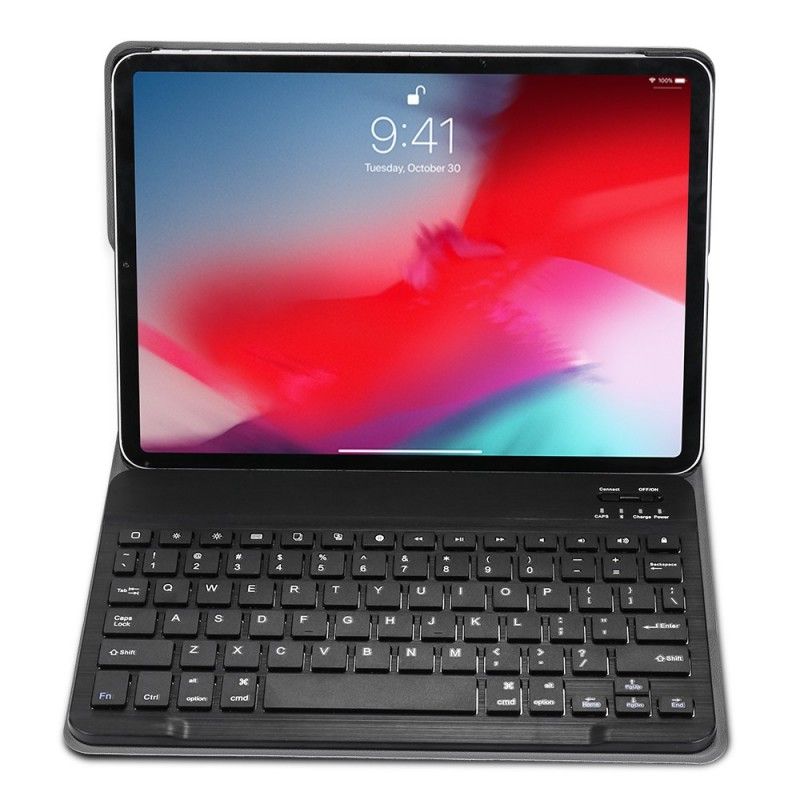 Folio Deksel iPad Pro 11" (2018) (2020) Svart Med Avtakbart Bluetooth-Tastatur Anti-fall