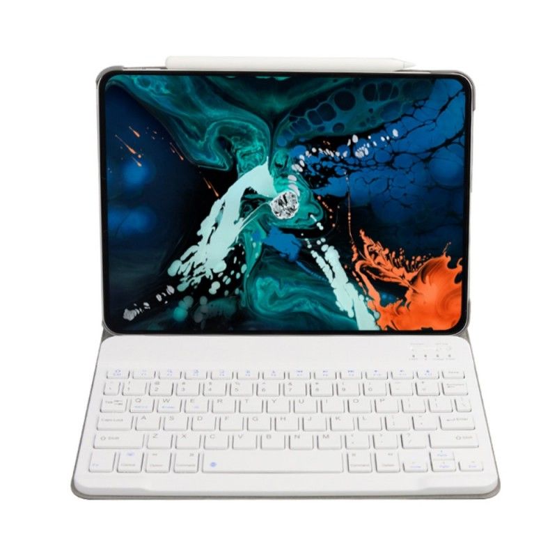 Folio Deksel iPad Pro 11" (2018) (2020) Svart Med Premium Avtakbart Bluetooth-Tastatur