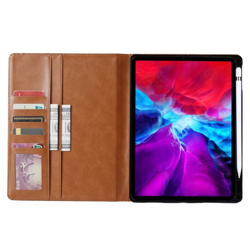 Sak iPad Pro 11" (2018) (2020) Svart Absorbert Lær Blyant Holder