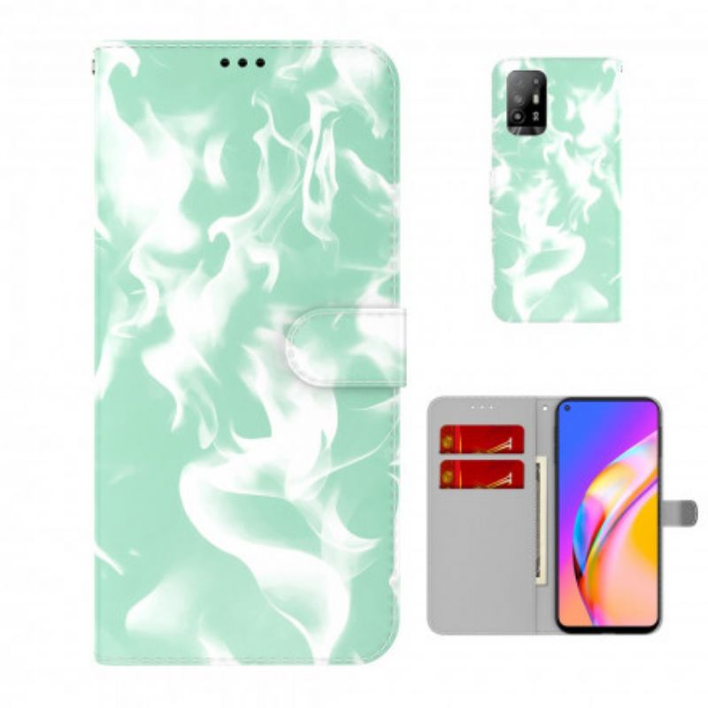 Folio Deksel Oppo A94 5g Abstrakt Mønster