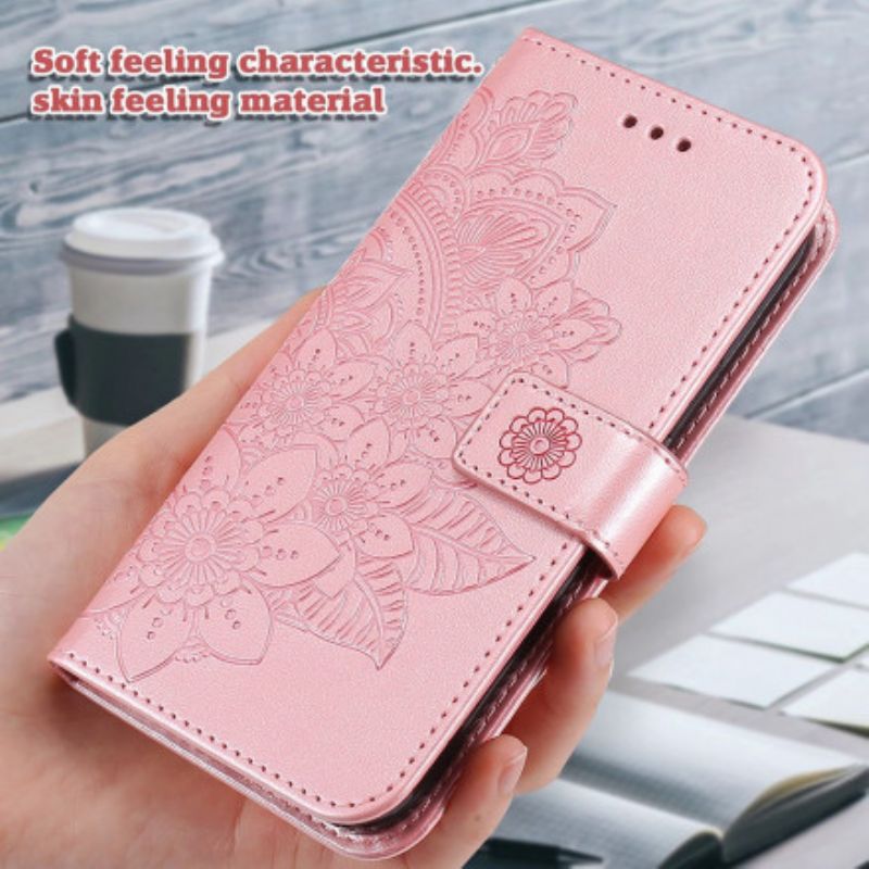 Folio Deksel Oppo A94 5g Blooming Mandala Beskyttelse Deksel