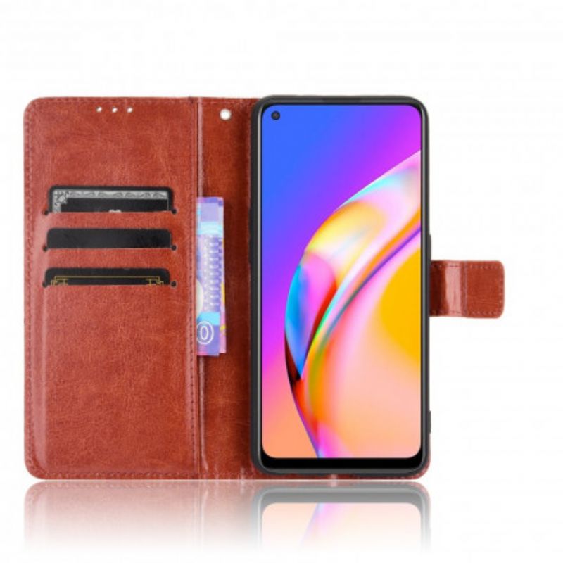 Folio Deksel Oppo A94 5g Prangende Kunstskinn