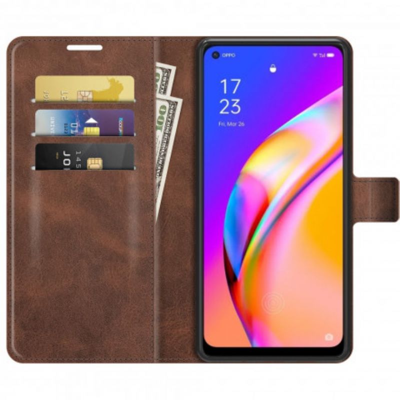 Folio Deksel Oppo A94 5g Slank Ekstrem Skinneffekt