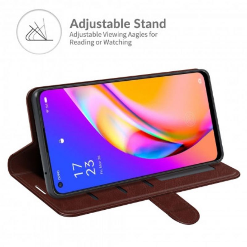 Folio Deksel Til Oppo A94 5g Faux Leather Ultra