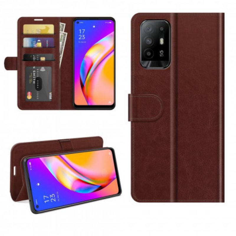 Folio Deksel Til Oppo A94 5g Faux Leather Ultra