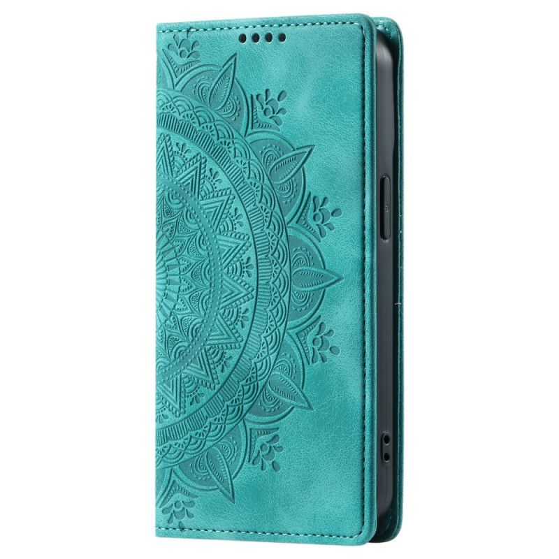 Folio Deksel Samsung Galaxy S24 Fe Mandala Semsket Skinneffekt