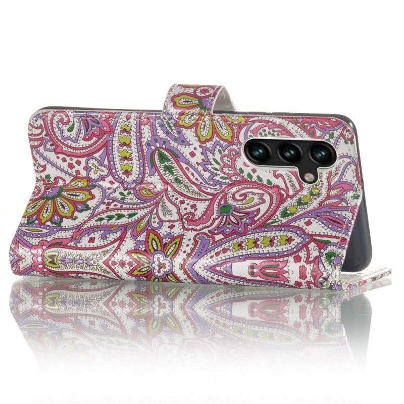 Folio Deksel Samsung Galaxy S24 Fe Paisley-mønster Beskyttelse Deksel