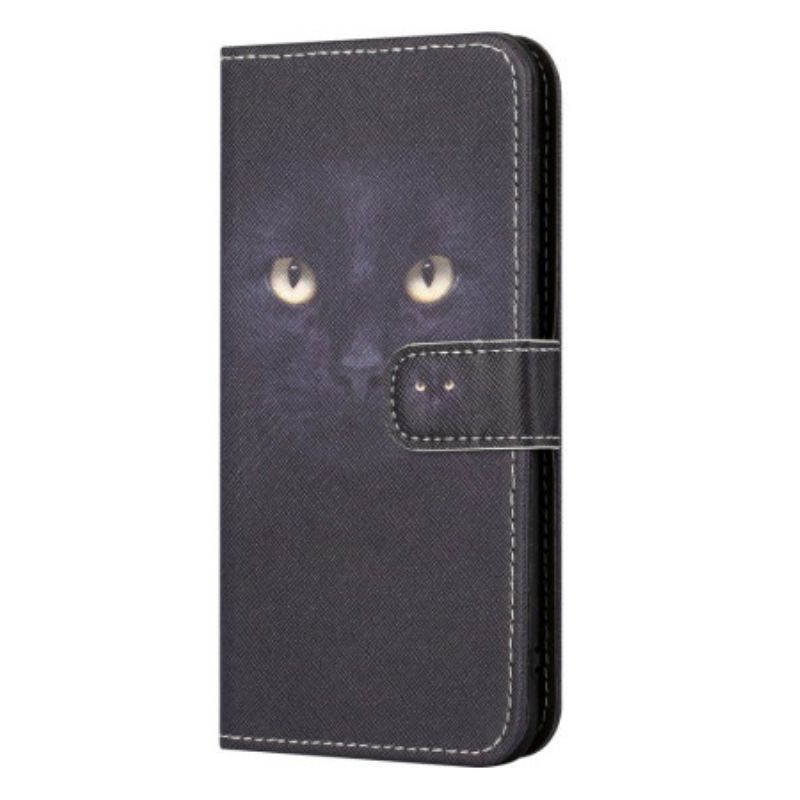 Folio Deksel Samsung Galaxy S24 Fe Strappy Cat Eyes