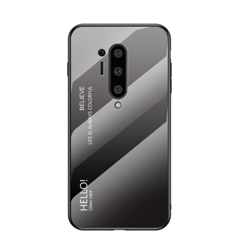 Deksel for OnePlus 8 Pro Svart Hei Herdet Glass