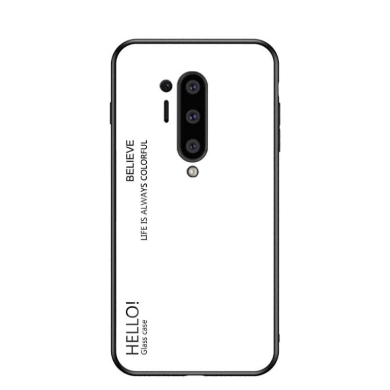 Deksel for OnePlus 8 Pro Svart Hei Herdet Glass