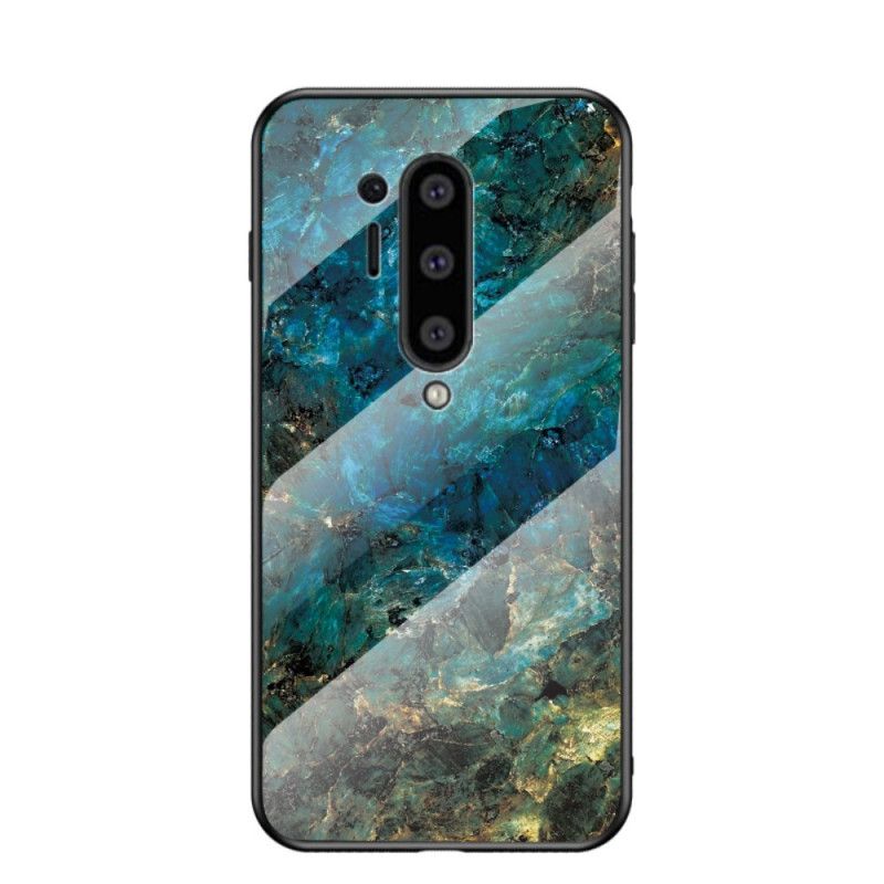 Deksel OnePlus 8 Pro Svart Herdet Glass Premumfarger Anti-fall