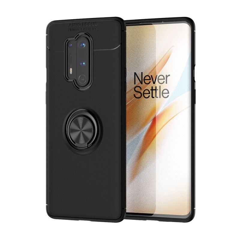 Deksel OnePlus 8 Pro Svart Lenuo Roterende Ring