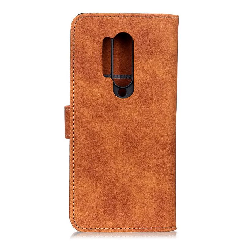 Folio Deksel for OnePlus 8 Pro Svart Vintage Khazneh-Skinneffekt