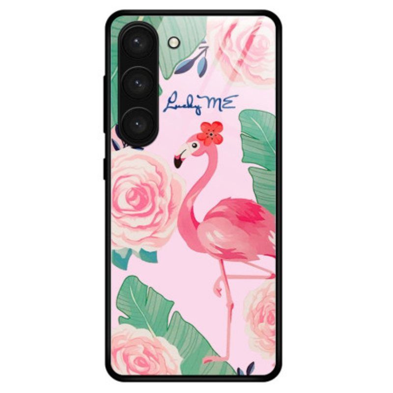 Deksel Til Samsung Galaxy S23 Plus 5G Flamingo Herdet Glass